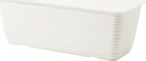 Form-Plastic Skrzynka balkonowa Sahara 3190-011, Doniczka prostokątna 58.5x17 cm, Kolor Biały, Form-Plastik 1