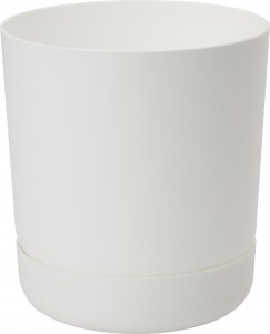 Form-Plastic Doniczka okrągła Satina 4270-011, Kolor Biały, Form-Plastik, Wymiary 20x22 cm 1