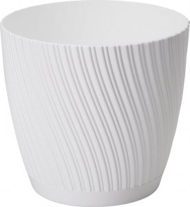 Form-Plastic Doniczka okrągła MIKA 4540-011, Kolor Biały, Form-Plastik, Wymiary 12.80x11.8 cm 1