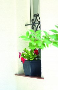 Prosperplast Doniczka kwadratowa TERRA DKWT45-S433, Kolor Antracyt, Prosperplast, Wymiary 45x45x35 cm 5