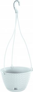 Prosperplast Doniczka okrągła wisząca SPLOFY DSPW230-S449, Kolor Biały, Prosperplast, Wymiary 23x14.5 cm 1