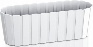 Prosperplast Doniczka podłużna, skrzynka balkonowa BOARDEE DDEC400-S449, Kolor Biały, Prosperplast, Wymiary 38.3x14.4x13 cm 1