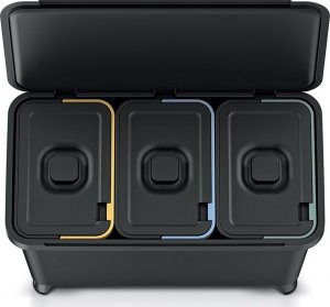 Kosz na śmieci Prosperplast do segregacji czarny (NKS45W3-S411) 6