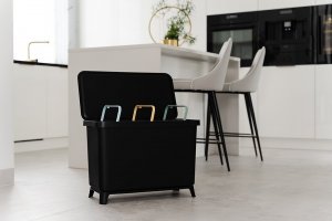 Kosz na śmieci Prosperplast do segregacji czarny (NKS45W3-S411) 7