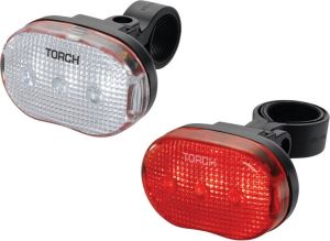 TORCH Zestaw lampki CYCLE LIGHT SET WHITE BRIGHT 3 + TAIL BRIGHT 3 (TOR-54034) 1
