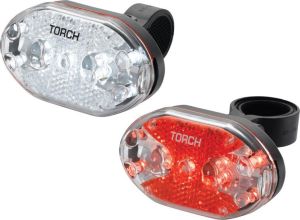 TORCH Zestaw lampki CYCLE LIGHT SET WHITE BRIGHT 9X + TAIL BRIGHT 9X (TOR-54035) 1