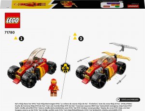 LEGO Ninjago Samochód wyścigowy ninja Kaia EVO (71780) 9