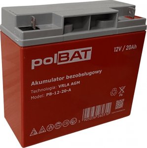polBAT Akumulator AGM 12V 20Ah polBAT 1