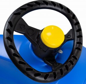 PrimeGarden Sportowe Sanki F1 CONTROL niebieskie z kierownicą 6