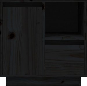 vidaXL vidaXL Szafki nocne, 2 szt., czarne, 50x34x50 cm, lite drewno sosnowe 7