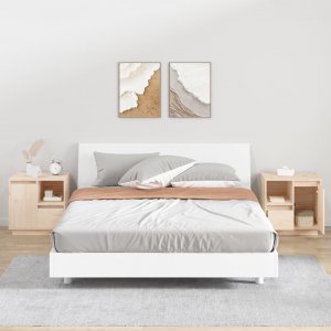 vidaXL vidaXL Szafki nocne, 2 szt., 50x34x50 cm, lite drewno sosnowe 1