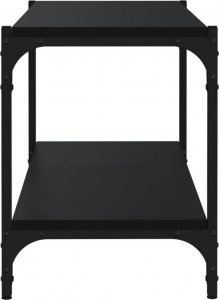vidaXL Szafka pod TV, czarna 80x33x41 cm materiał drewnopochodny/ stal 6