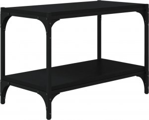 vidaXL vidaXL Szafka pod TV, czarna 60x33x41 cm materiał drewnopochodny/stal 2