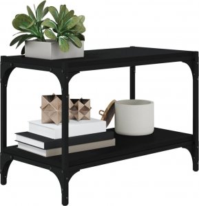 vidaXL vidaXL Szafka pod TV, czarna 60x33x41 cm materiał drewnopochodny/stal 4