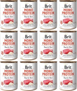 Brit Brit Mono Protein Beef & Rice 12 x 400 g 1