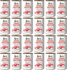 Brit Brit Mono Protein Beef & Rice 24 x 400 g 1