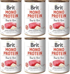 Brit Brit Mono Protein Beef & Rice 6 x 400 g 1