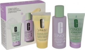 Clinique CLINIQUE SET (ALL ABOUT CLEAN 30ML+CLARIFYING LOTION EXFOLIATOR 60ML+MOISTURIZING LOTION 30ML) 1