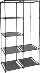 Home Life Tekstylna szafa z półkami - antracytowa 3