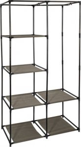 Home Life Tekstylna szafa z półkami - brązowa 3