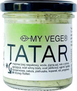 Nutrilla MY VEGE - SOS TATAR 150ml na bazie majonezu sojowego z kwaśnymi dodatkami 1