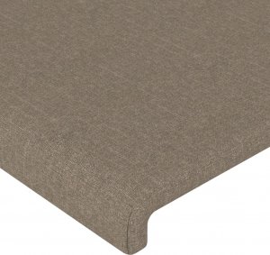vidaXL vidaXL Rama łóżka z zagłówkiem, taupe, 140x190 cm, obita tkaniną 9