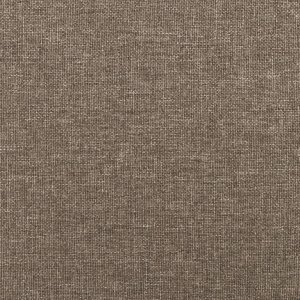 vidaXL vidaXL Rama łóżka z zagłówkiem, taupe, 140x190 cm, obita tkaniną 10