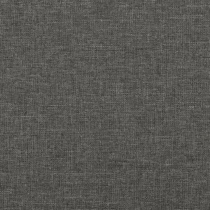 vidaXL Rama łóżka z zagłówkiem, ciemnoszara, 80x200 cm, obita tkaniną 8