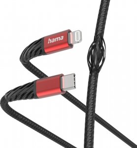 Kabel USB Hama Lightning - USB-C 1.5 m Czarno-biały (002015410000) 1