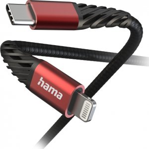 Kabel USB Hama Lightning - USB-C 1.5 m Czarno-biały (002015410000) 2