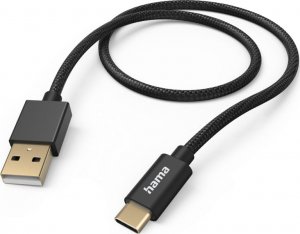 Kabel USB Hama USB-A - USB-C 1.5 m Czarny (002015450000) 1