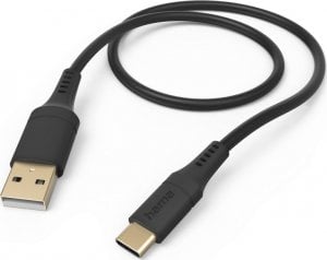 Kabel USB Hama USB-A - USB-C 1.5 m Czarny (002015700000) 1