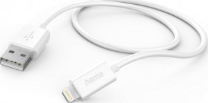 Kabel USB Hama USB-A - Lightning 1 m Biały (002015790000) 1