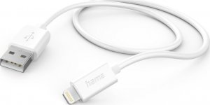 Kabel USB Hama USB-A - Lightning 1 m Biały (002015790000) 1