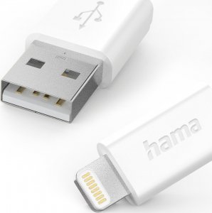 Kabel USB Hama USB-A - Lightning 1 m Biały (002015790000) 2
