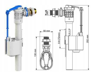 Cersanit Zawór napełniający do stelaża podtynkowego HI-TEC (K99-0148) 4