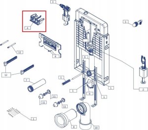 Cersanit Płytka rewizyjna zbiornika do stelaża podtynkowego SLIM&SILENT (K99-0162) 3