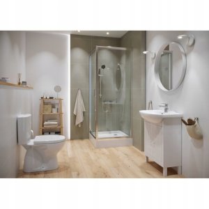 Zestaw kompaktowy WC Cersanit WC kompakt 616 ARTECO 011 NEW CleanOn z deską duroplastową, antybakteryjną, wolnoopadającą z funkcją łatwego wypinania (K667-056) 7