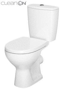 Zestaw kompaktowy WC Cersanit WC kompakt 616 ARTECO 011 NEW CleanOn z deską duroplastową, antybakteryjną, wolnoopadającą z funkcją łatwego wypinania (K667-056) 10