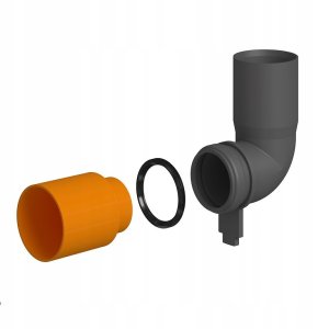 Cersanit Uszczelka kolana dopływowego dla SYSTEM AQUA (K99-0247) 3