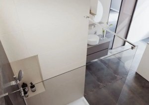 Cersanit (kabiny WALK-IN) Kabina prysznicowa walk-in MILLE - (120x200) chrom (S161-002) 8