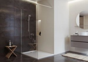 Cersanit (kabiny WALK-IN) Kabina prysznicowa walk-in MILLE - (120x200) chrom (S161-002) 10