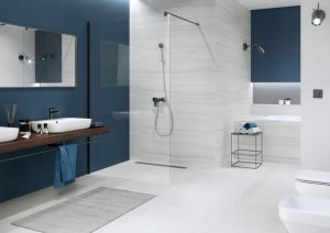 Cersanit (kabiny WALK-IN) Kabina prysznicowa walk-in MILLE - (120x200) czarna (S161-004) 8