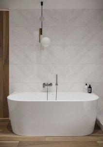 Wanna Cersanit (wanny wolnostojące) Wanna wolnostojąca przyścienna CREA (170x83) (S301-301) 5