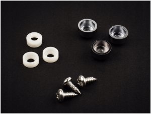 Cersanit (części zamienne - kabiny prysznicowe) ZESTAW PLASTIKOWYCH ZAŚLEPEK I ŚRUB PARAWAN EASY NEW 1 I 2 SKRZYDŁOWEGO (S900-2620) 3