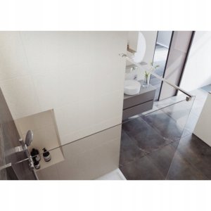 Cersanit (kabiny walk-in) Kabina prysznicowa walk-in MILLE chrom - (90x200) szkło transparentne (S161-006) 4