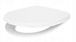 Deska sedesowa Cersanit (deski sedesowe) Deska CERSANIA SLIM WRAP duroplastowa, antybakteryjna, wolnoopadająca z funkcją łatwego wypinania jednym przyciskiem (K98-0241) 1