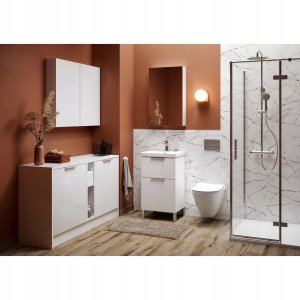 Cersanit (szafki podumywalkowe) Szafka podumywalkowa CITY by Cersanit 50 biała DSM (S584-016-DSM) 8