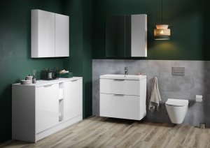 Cersanit (szafki lustrzane) Szafka lustrzana CITY by Cersanit 50 biała DSM (S584-023-DSM) 6