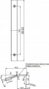 Cersanit Uchwyt meblowy CITY by Cersanit srebrny mat (S584-034) 11
